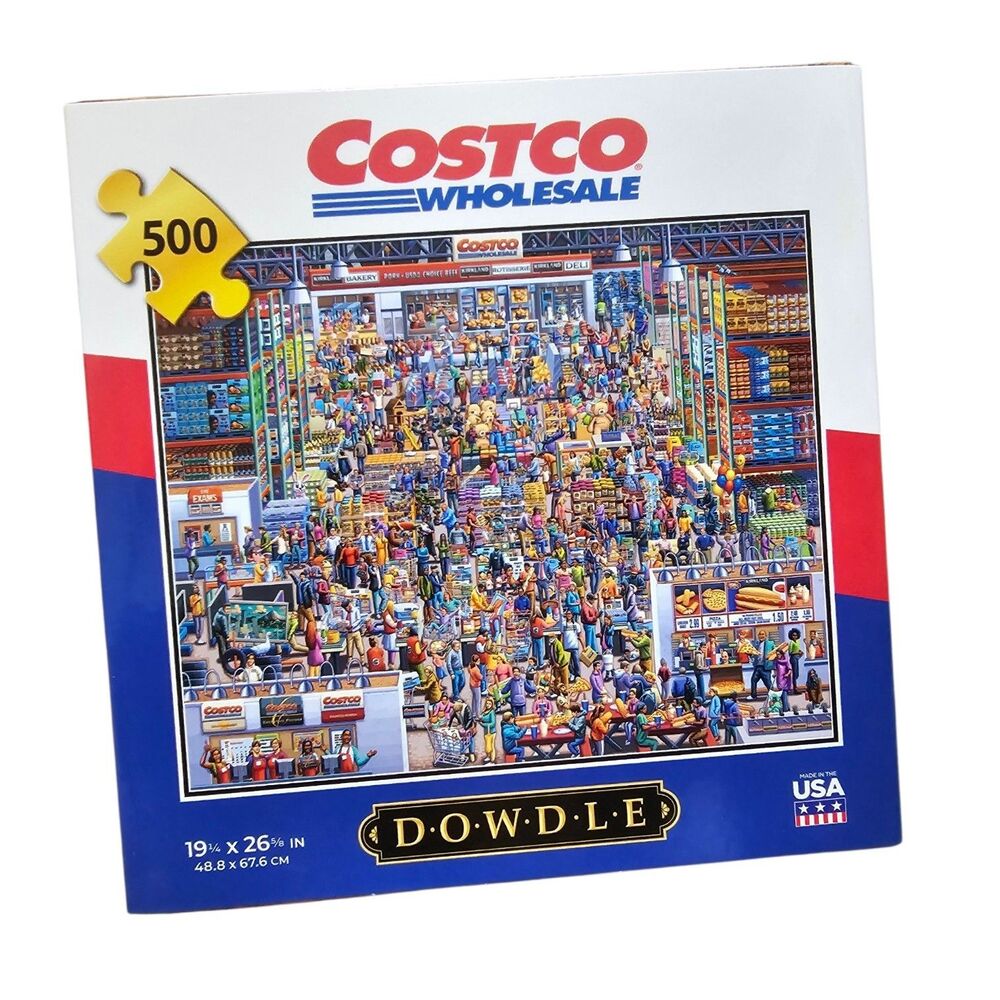 NEW Dowdle Costco Wholesale Jigsaw Puzzle 500 Piece The Treasure Hunt Folk Art